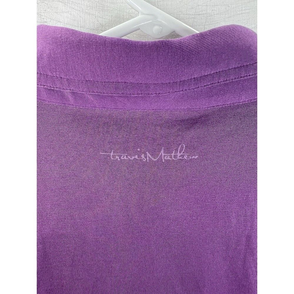 Travis Mathew Performance Pima Cotton Golf Polo Shirt Soft Purple Mens Small - Picture 9 of 12